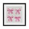 Stupell Industries Four Soft Pink Bows Framed Print Under Glass, design by Petal Prints Design